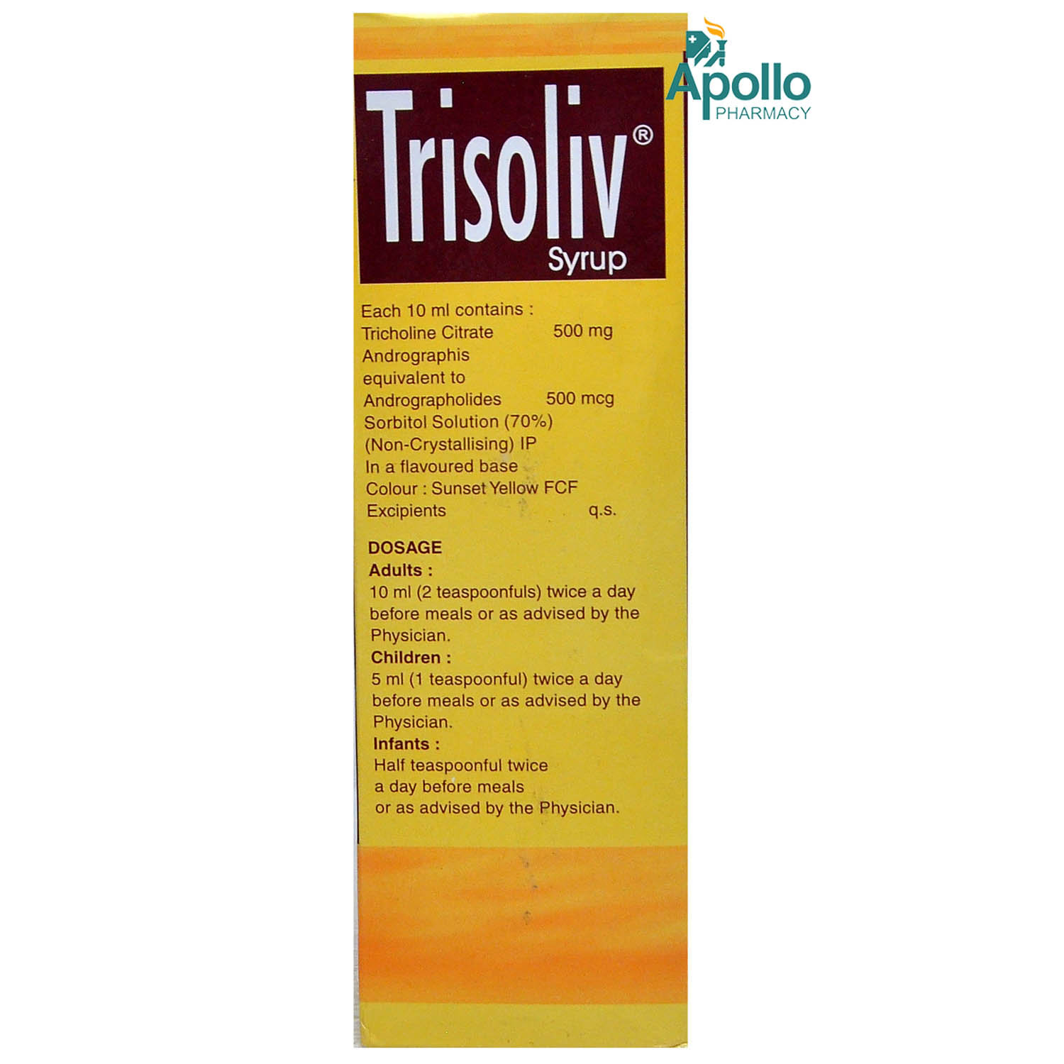 Trisoliv Syrup 200 ml, Pack of 1 SYRUP Trisoliv Syrup 200 ml, Pack of 1 SYRUP