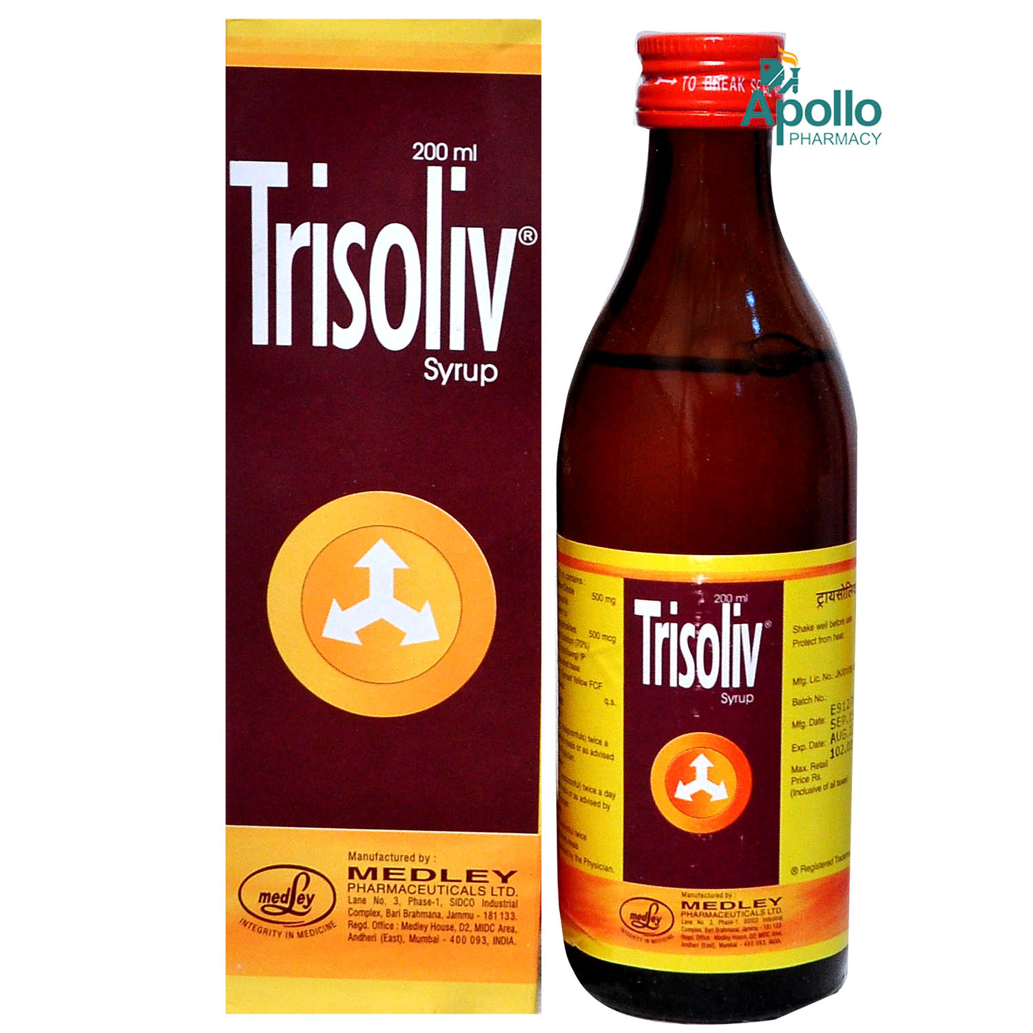 Trisoliv Syrup 200 ml, Pack of 1 SYRUP Trisoliv Syrup 200 ml, Pack of 1 SYRUP
