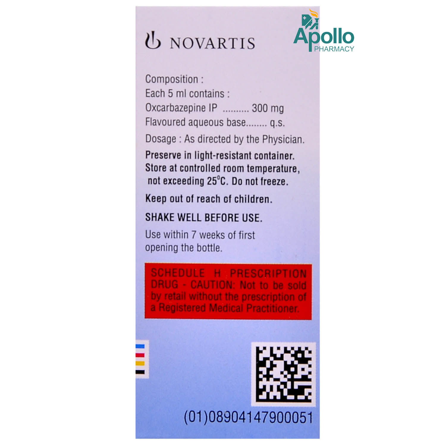 Trioptal Suspension 60 ml, Pack of 1 Suspension Trioptal Suspension 60 ml, Pack of 1 Suspension