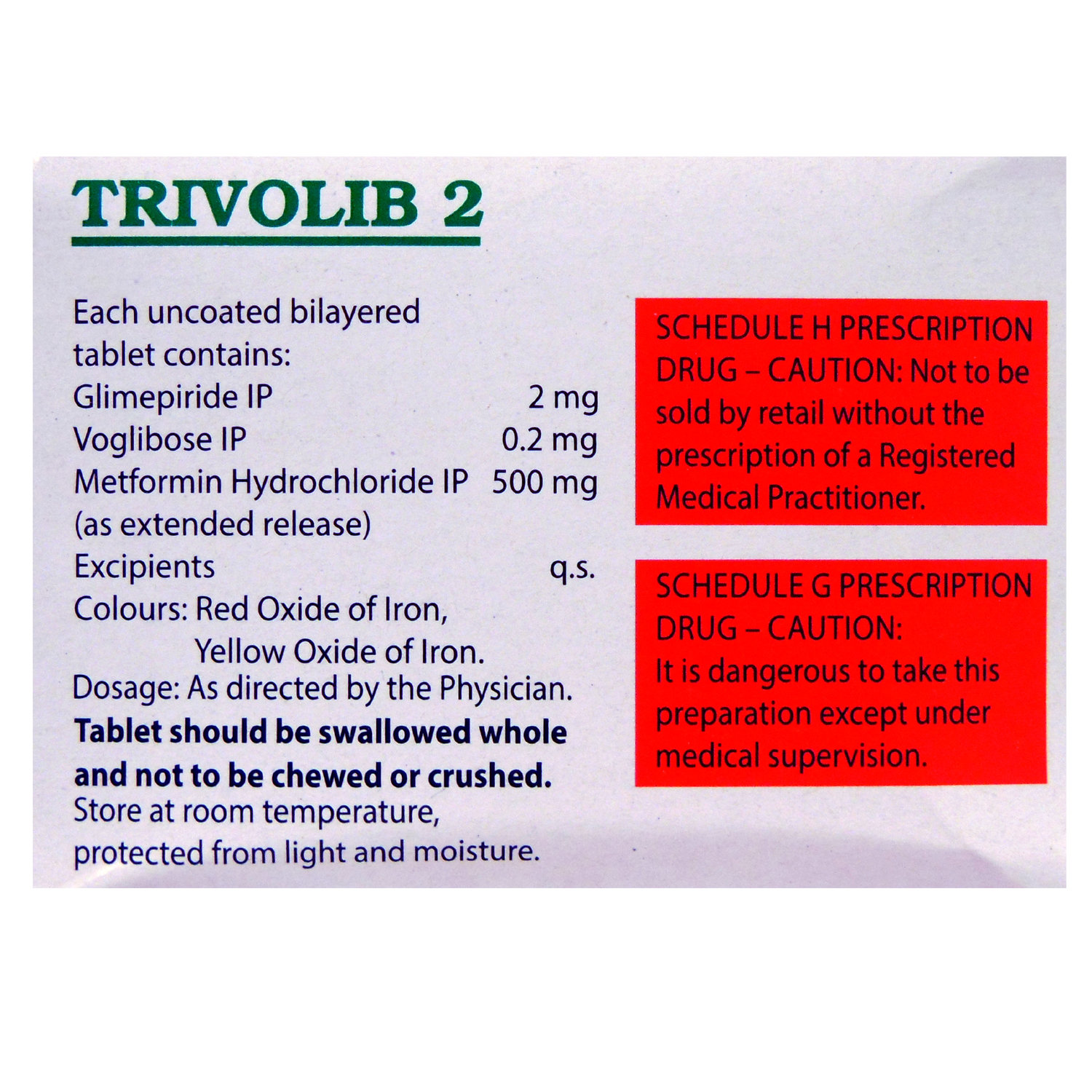 Trivolib 2 Tablet 10's, Pack of 10 TABLETS Trivolib 2 Tablet 10's, Pack of 10 TABLETS