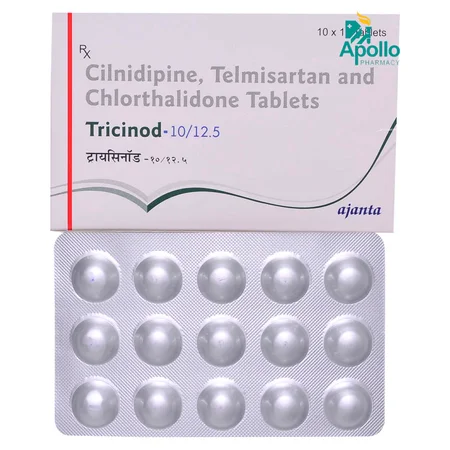 Tricinod 10/12.5 Tablet 15's