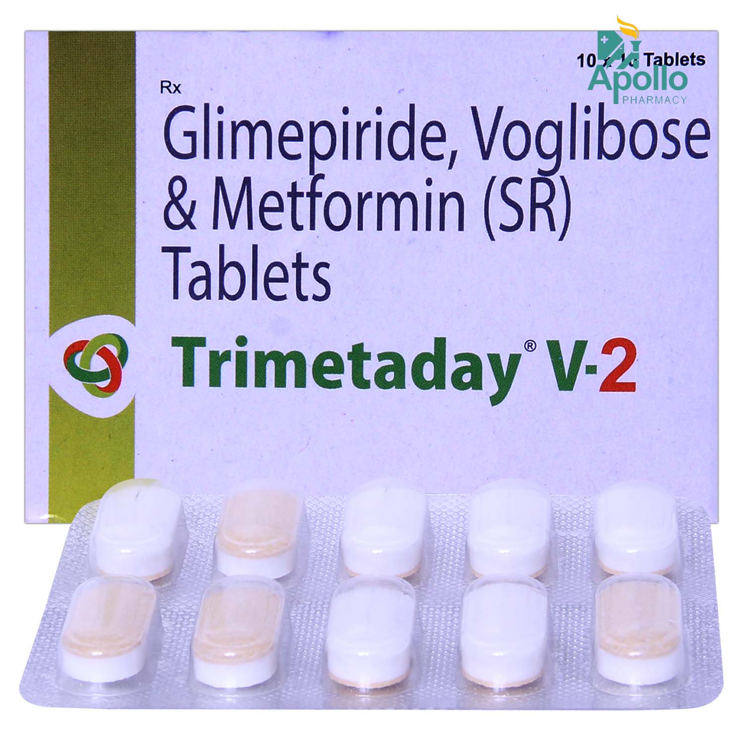 Trimetaday V 2 Tablet 10's, Pack of 10 Trimetaday V 2 Tablet 10's, Pack of 10