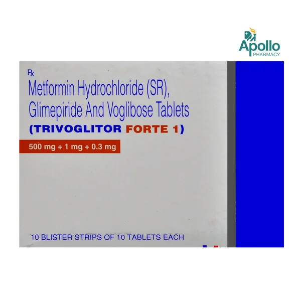 Trivoglitor Forte 1 Tablet 10's