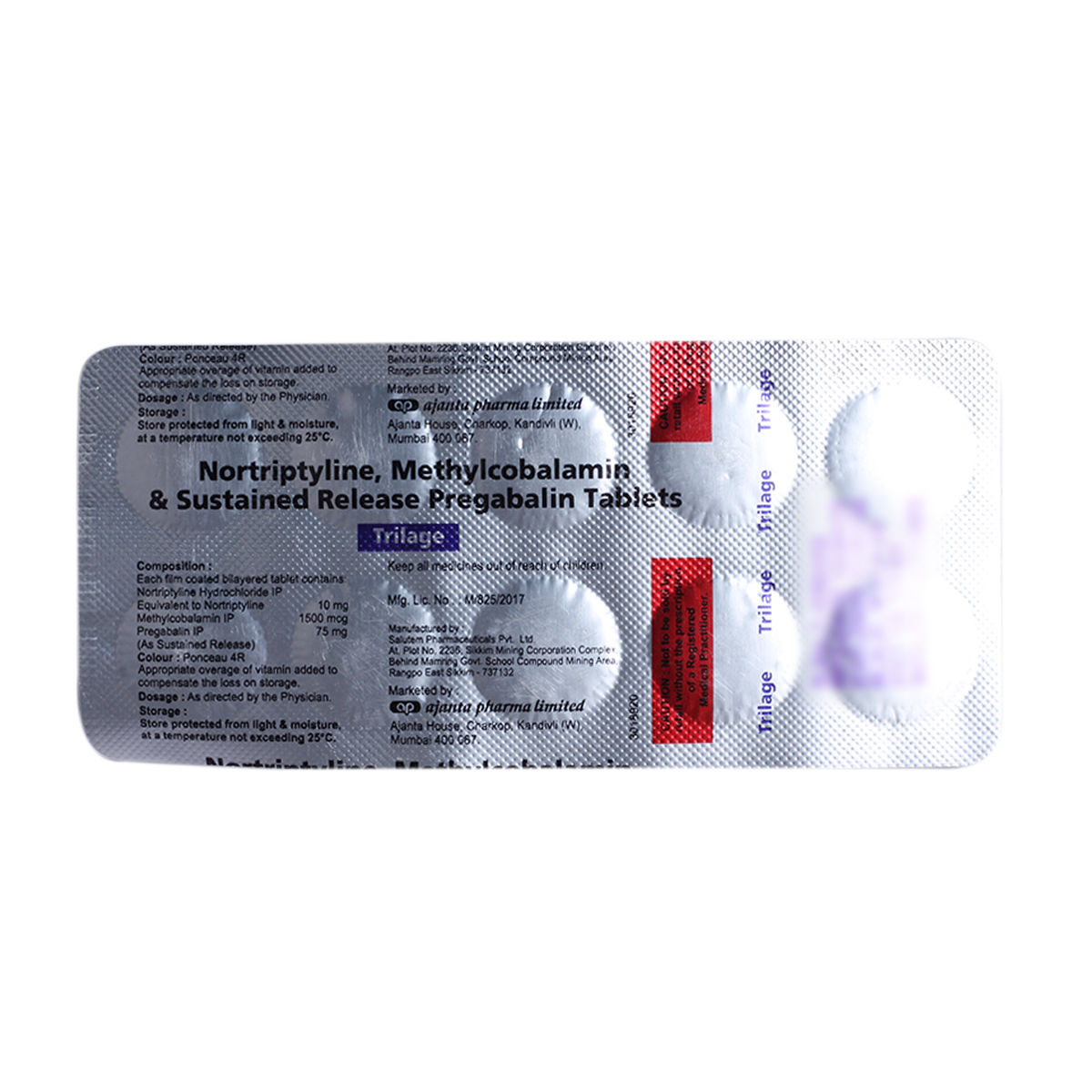 Buy Trilage Tablet 10's Online