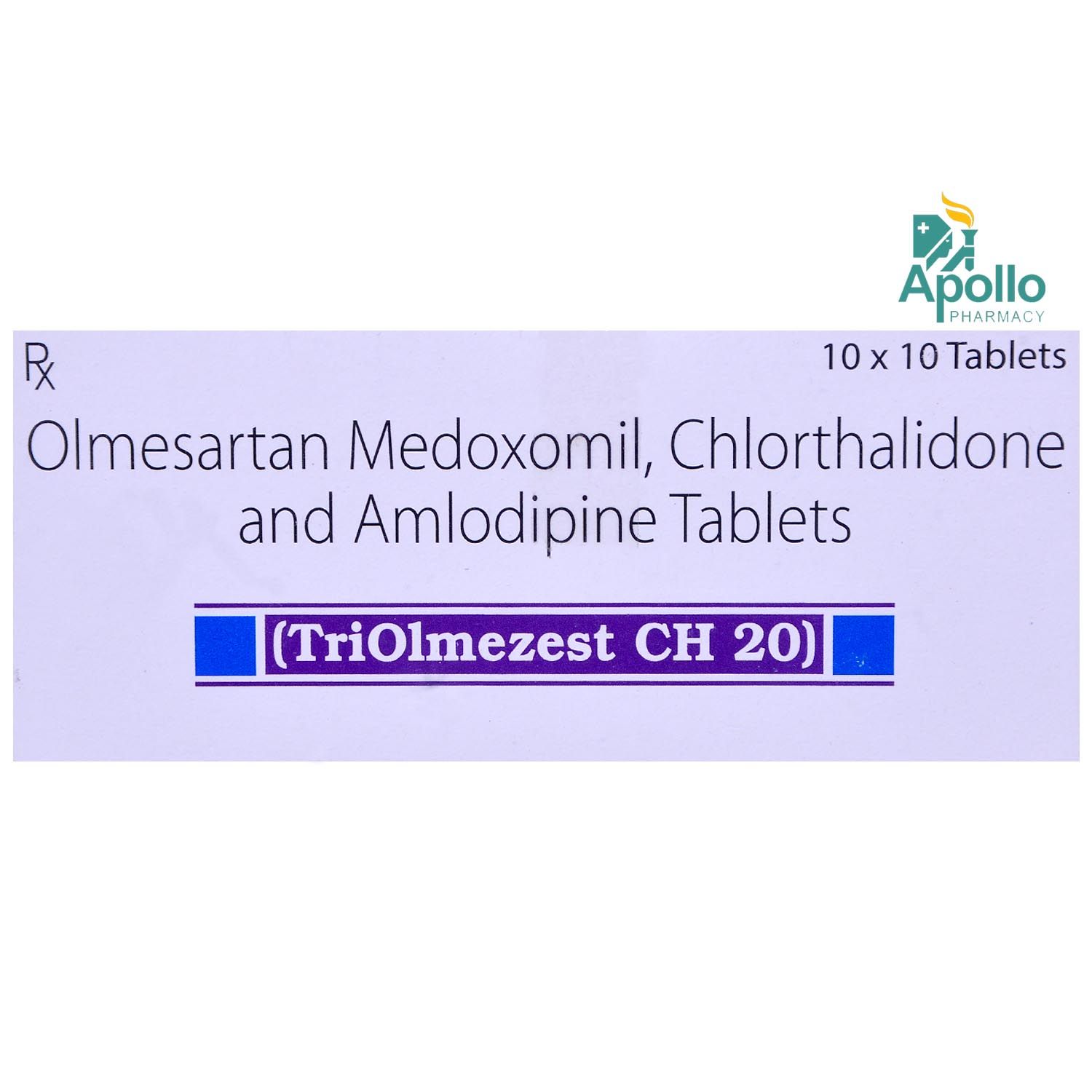 Buy Triolmezest CH 20 Tablet 10's Online