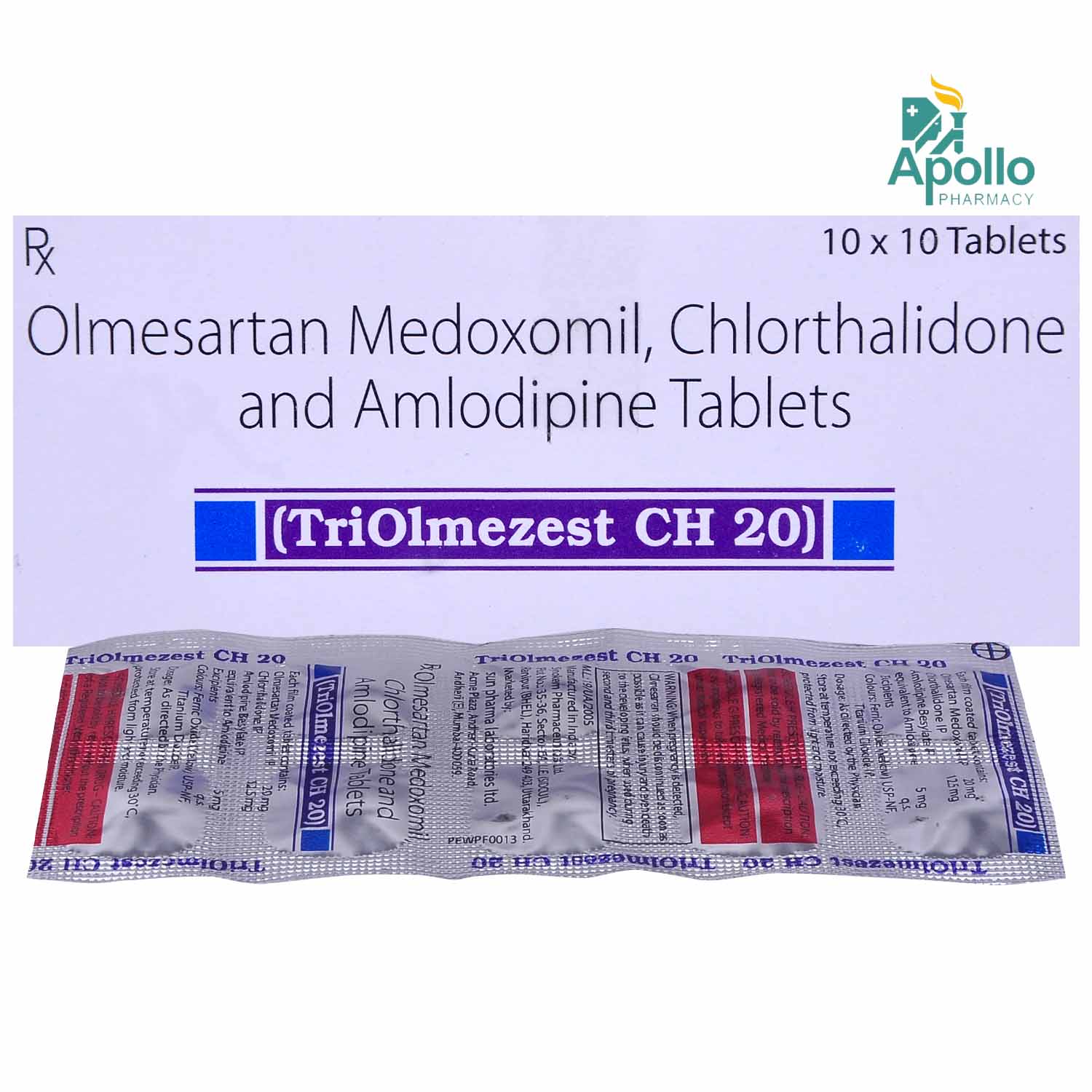 Triolmezest CH 20 Tablet 10's, Pack of 10 TabletS Triolmezest CH 20 Tablet 10's, Pack of 10 TabletS