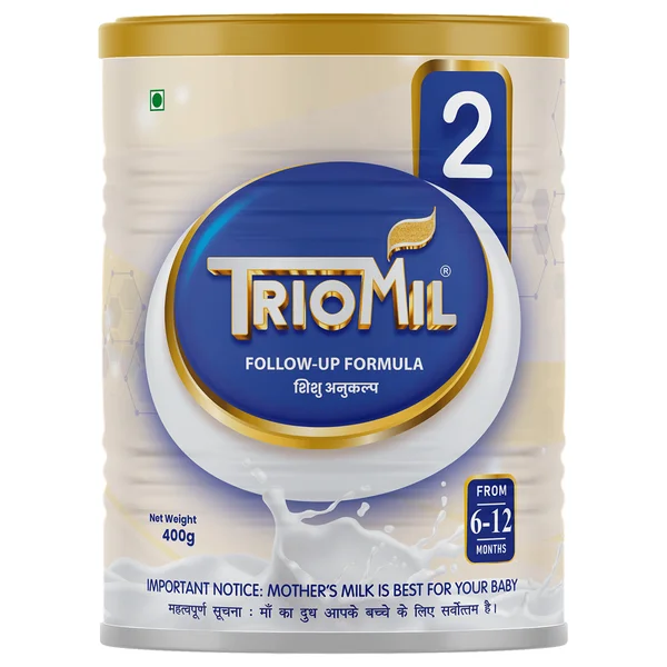 Triomil Stage 2 Follow Up Formula Powder, 400 gm Tin, Pack of 1