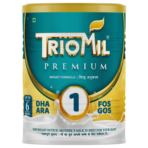 Triomil Premium Stage 1 Infant Formula Powder, 400 gm Tin, Pack of 1