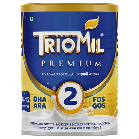 Triomil Premium Stage 2 Infant Formula Powder, 400 gm Tin