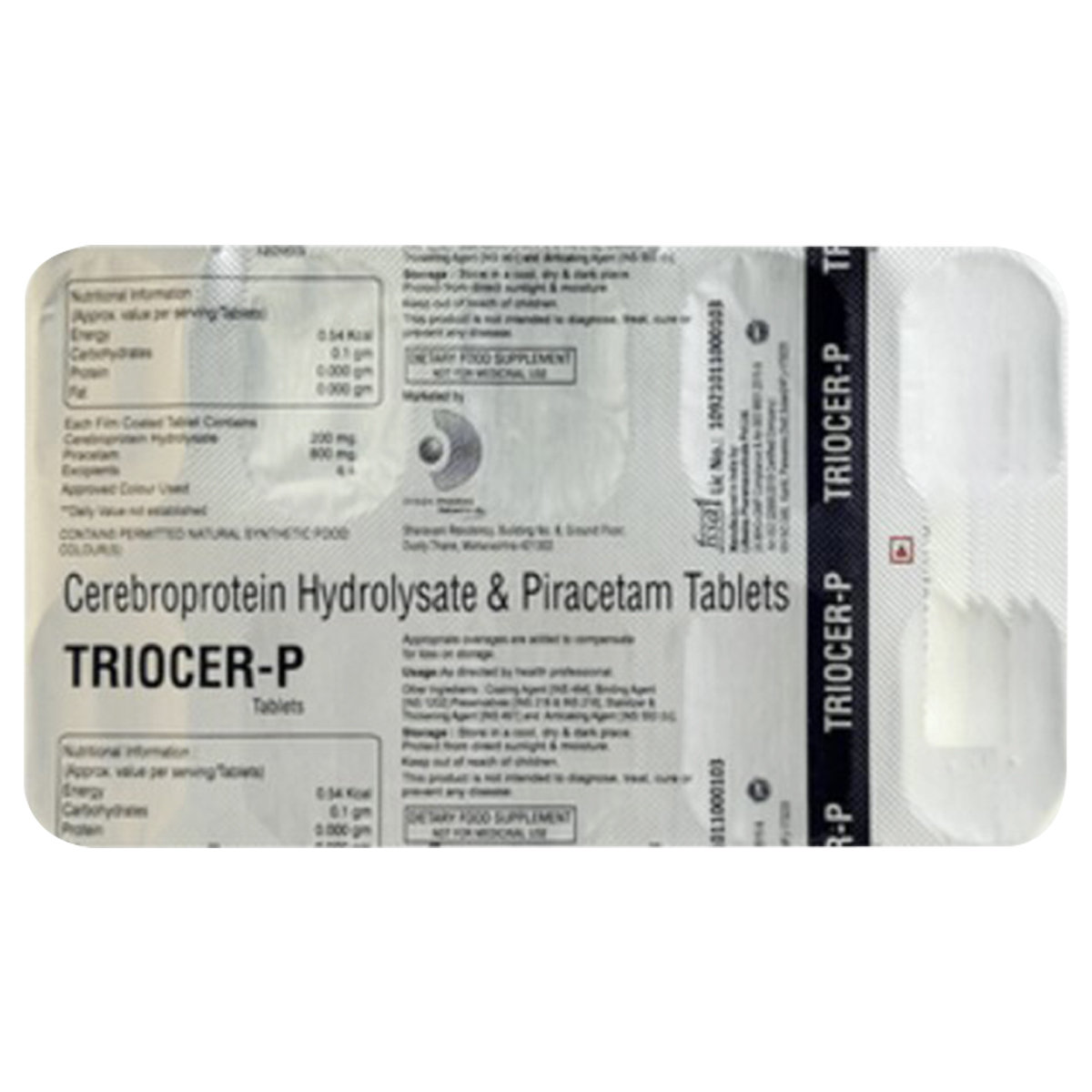 Triocer-P Tablet 10's, Pack of 10 Triocer-P Tablet 10's, Pack of 10
