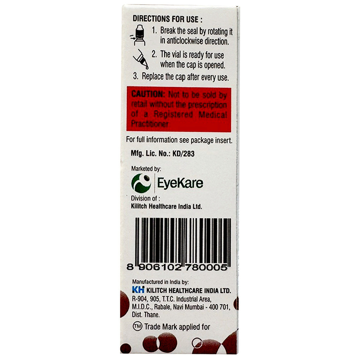Tropieye Ophthalmic Solution 5 ml, Pack of 1 Tropieye Ophthalmic Solution 5 ml, Pack of 1