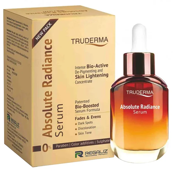 Truderma Absolute Radiance Serum 30 ml | Lightens Dark Spots, Discoloration &amp; Skin Tone, Pack of 1
