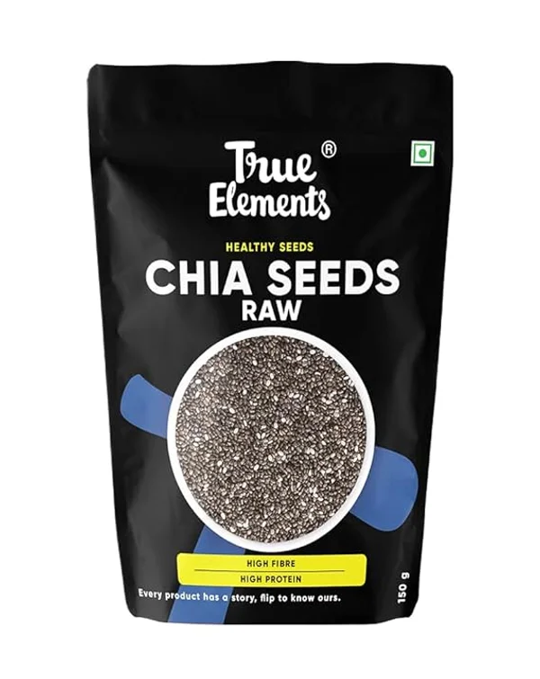 True Elements Raw Chia Seeds, 150 gm, Pack of 1