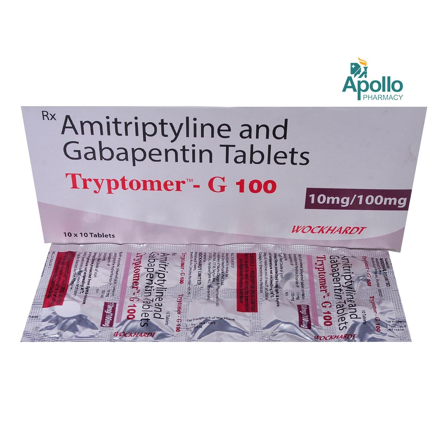 Tryptomer-G 100 Tablet 10's, Pack of 10 TABLETS Tryptomer-G 100 Tablet 10's, Pack of 10 TABLETS