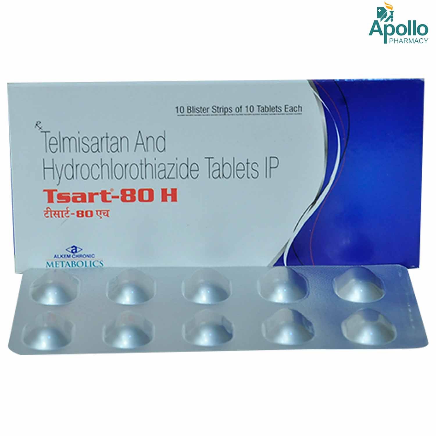 Tsart-80 H Tablet 10's, Pack of 10 Tsart-80 H Tablet 10's, Pack of 10