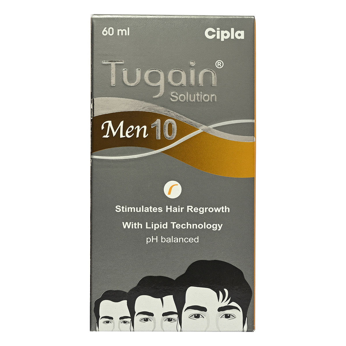 Tugain Men 10% Solution 60 ml, Pack of 1 Solution Tugain Men 10% Solution 60 ml, Pack of 1 Solution