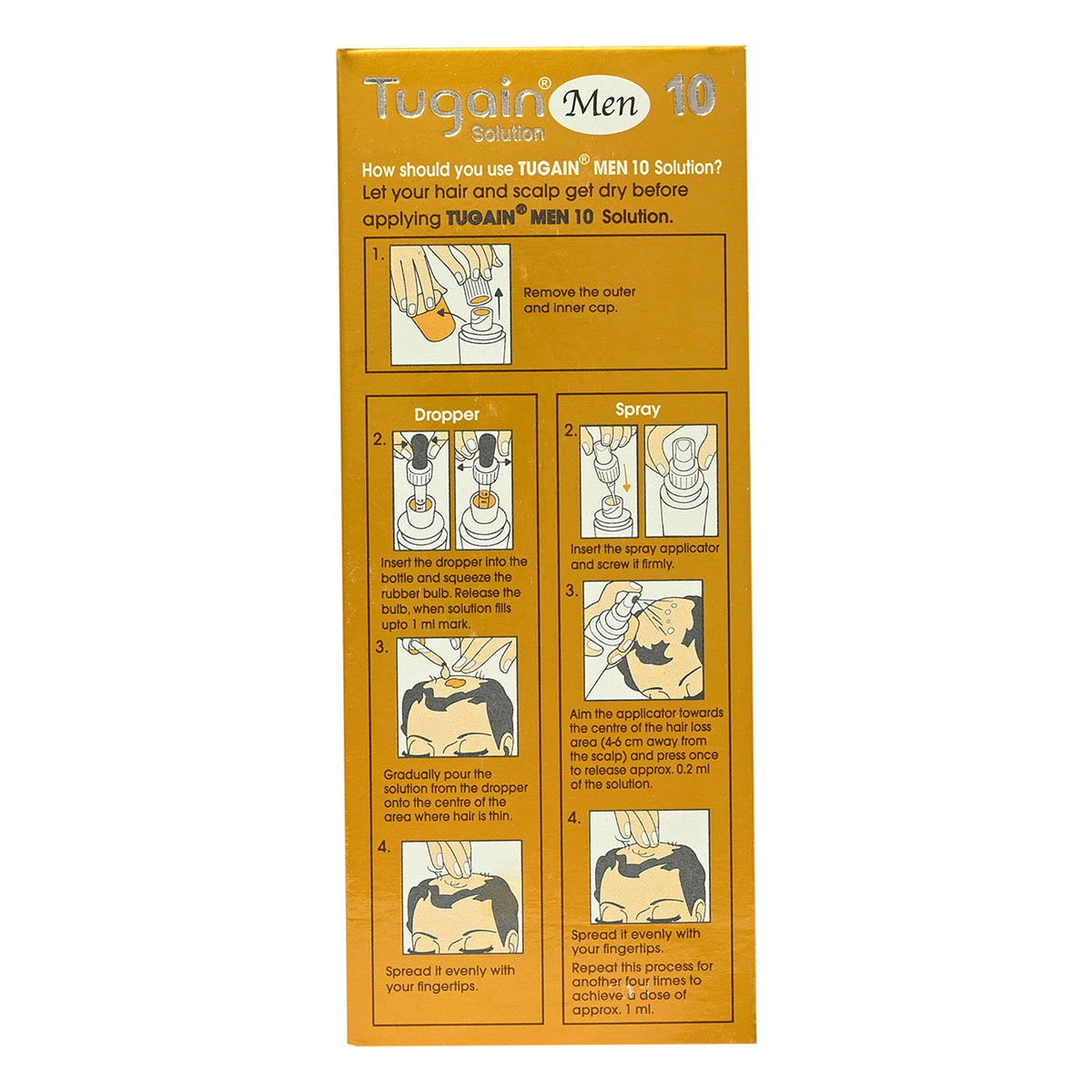 Tugain Men 10% Solution 60 ml, Pack of 1 Solution Tugain Men 10% Solution 60 ml, Pack of 1 Solution