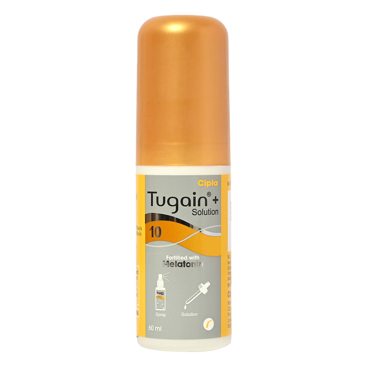 Tugain+ 10 Solution 60 ml, Pack of 1 Solution Tugain+ 10 Solution 60 ml, Pack of 1 Solution