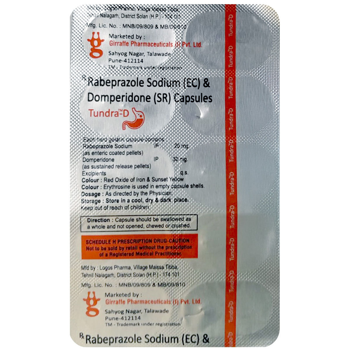 Tundra-D Capsule 10's, Pack of 10 Tundra-D Capsule 10's, Pack of 10