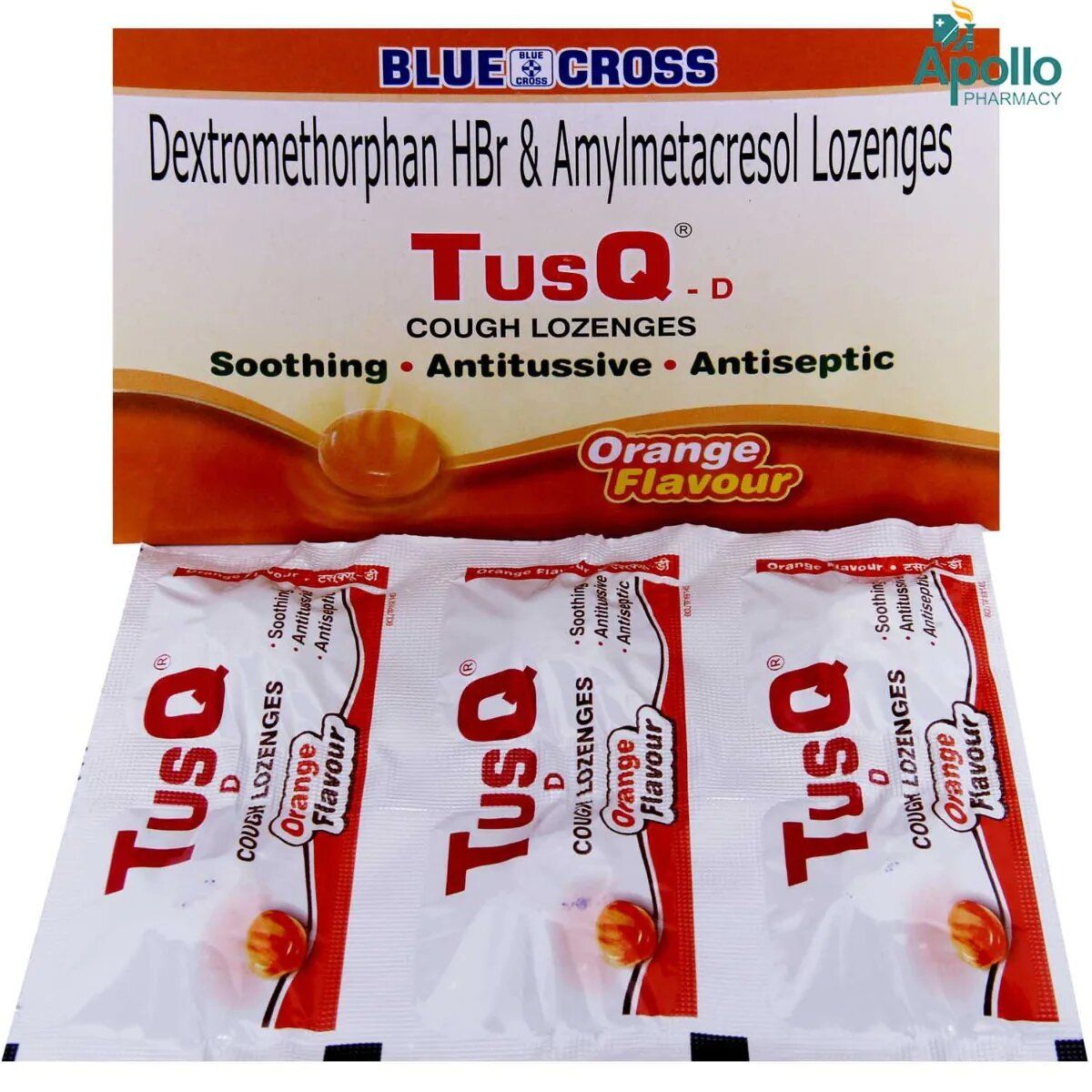 TusqD Orange Flavour Lozenges 6's Price, Uses, Side Effects, Composition Apollo Pharmacy