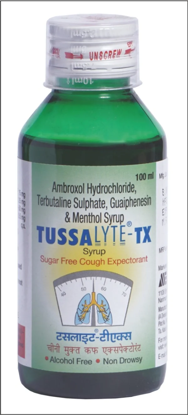 Tussalyte-TX Sugar Free Syrup 100 ml