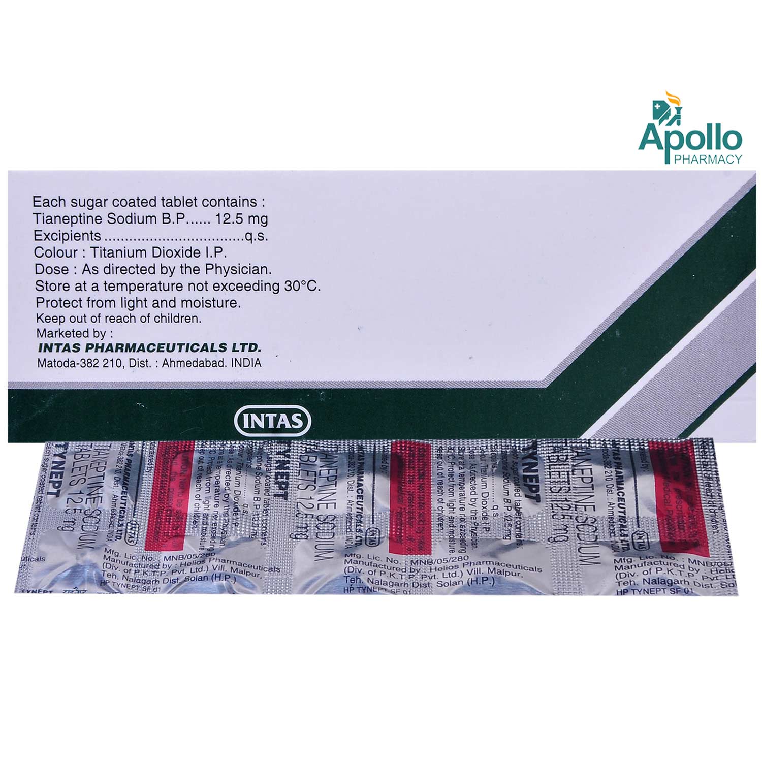 Tynept Tablet 10's, Pack of 10 TABLETS Tynept Tablet 10's, Pack of 10 TABLETS