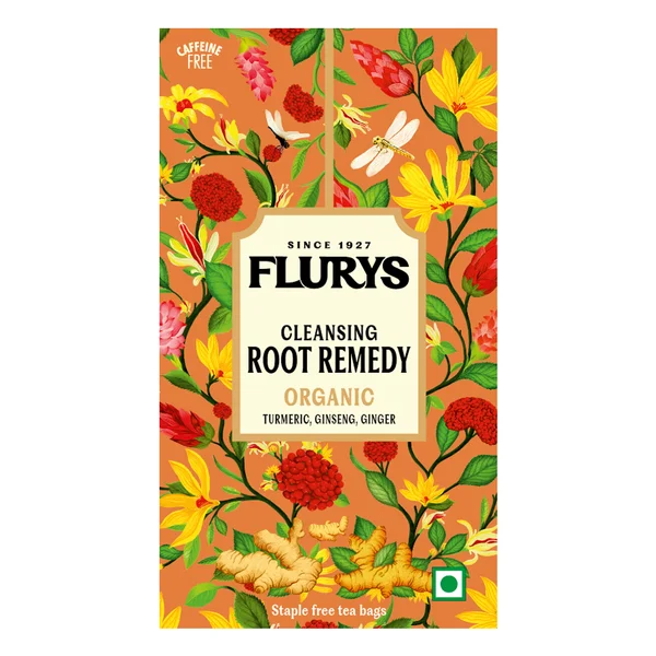 Flurys Cleansing Organic Root Remedy Tea Bags, 20 Count, Pack of 1