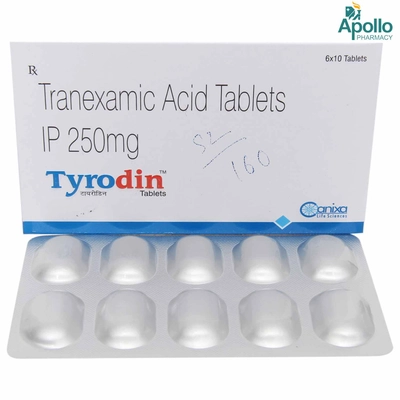 Tyrodin Tablet 10's, Pack of 10 TabletS