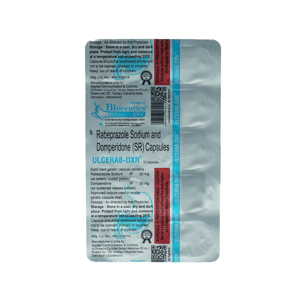 Ulcerab DXR Tablet 10's, Pack of 10 Ulcerab DXR Tablet 10's, Pack of 10