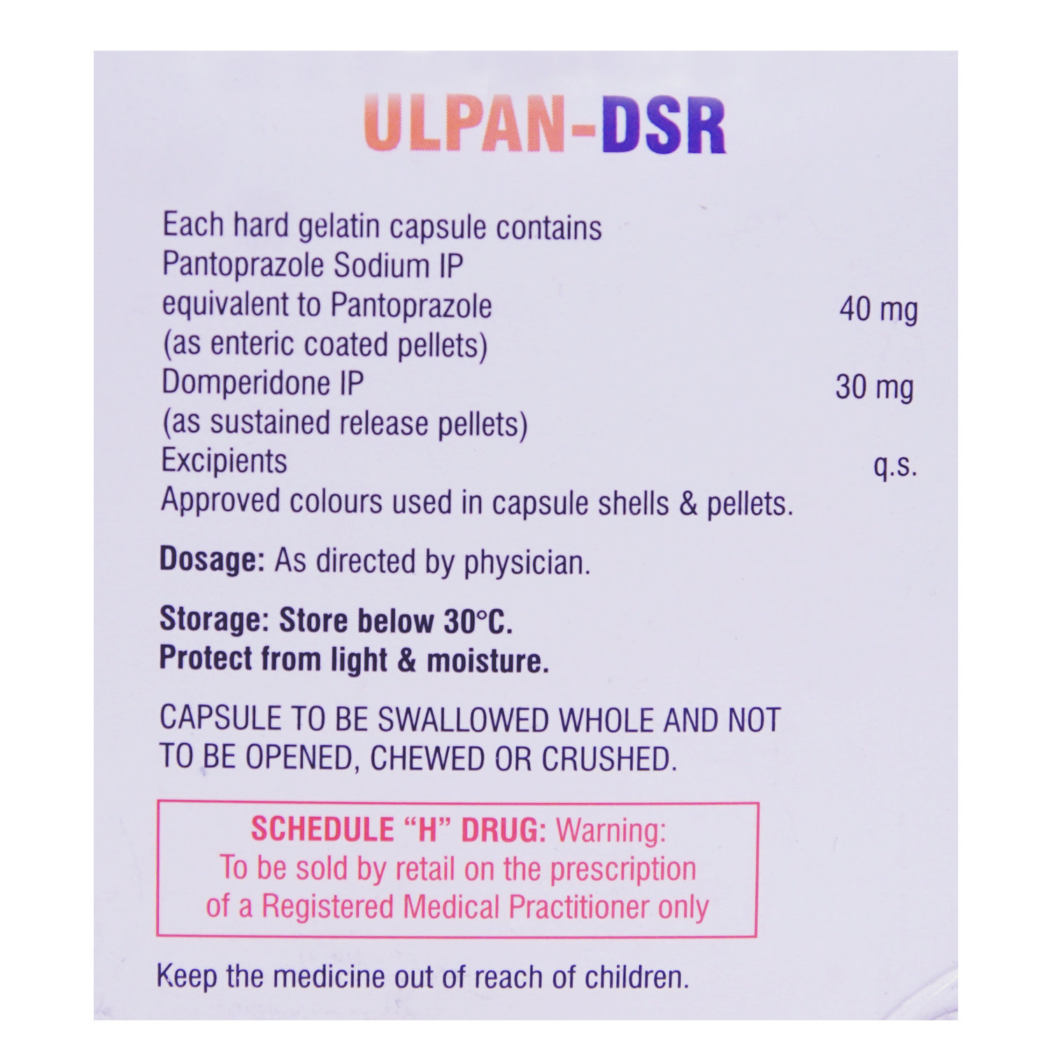 Ulpan-DSR Capsule 10's, Pack of 10 Ulpan-DSR Capsule 10's, Pack of 10
