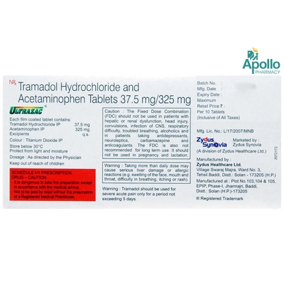 ULTRAZAC 325MG TABLET, Pack of 10 TABLETS