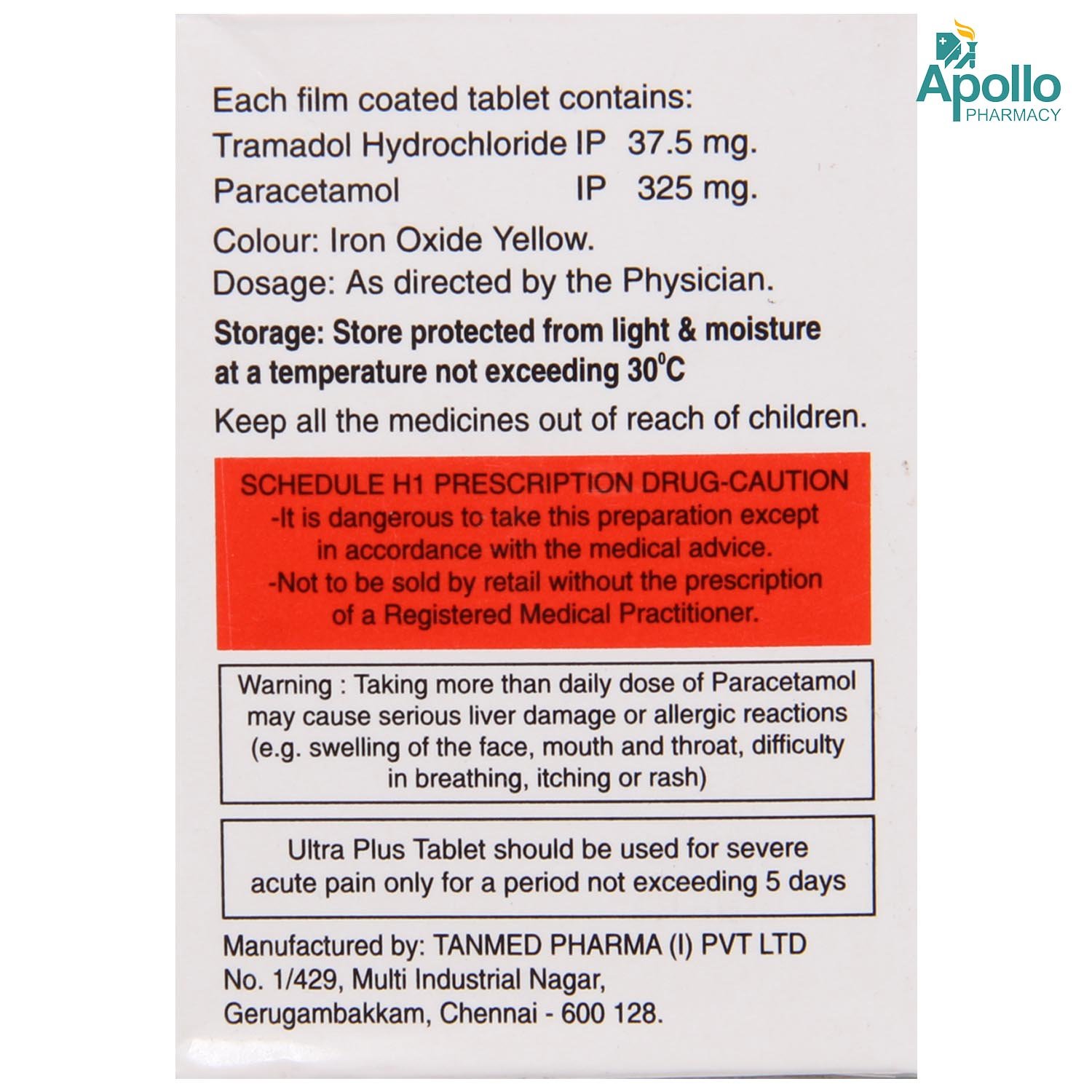 ULTRA PLUS TABLET, Pack of 10 ULTRA PLUS TABLET, Pack of 10