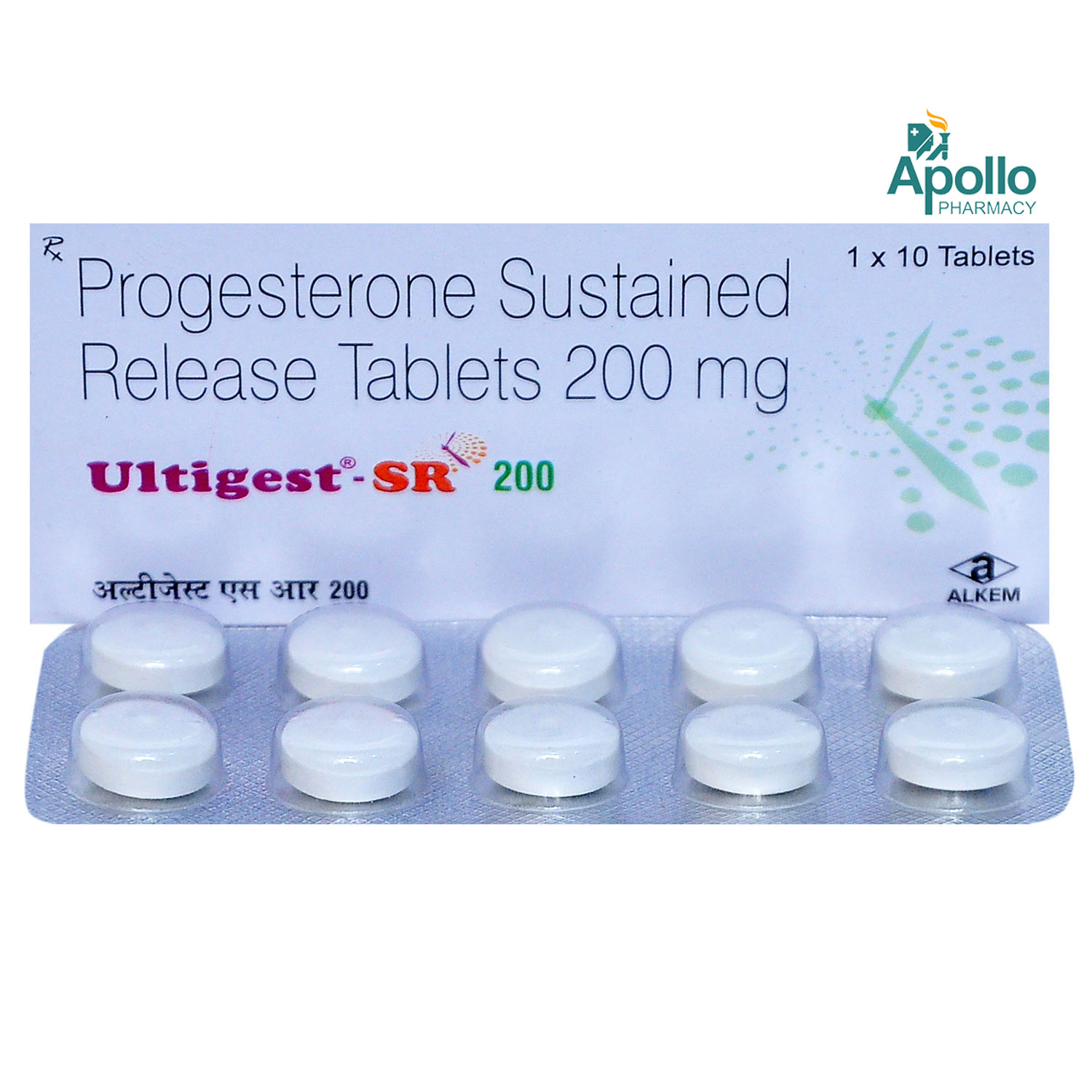 Ultigest-SR 200 Tablet 10's, Pack of 10 TABLETS Ultigest-SR 200 Tablet 10's, Pack of 10 TABLETS