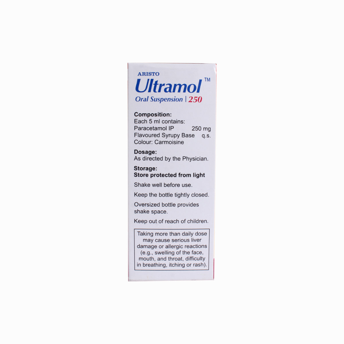 Ultramol Paediatric Oral Suspension 60 ml, Pack of 1 Suspension Ultramol Paediatric Oral Suspension 60 ml, Pack of 1 Suspension