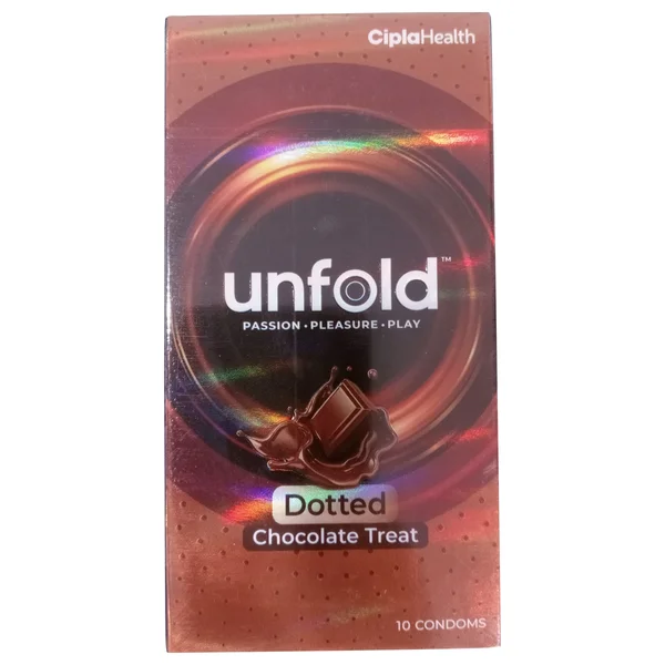 Unfold Dotted Chocolate Treat Condoms, 10 count