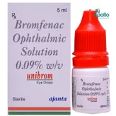 Unibrom Eye Drops 5 ml, Pack of 1 EYE DROPS