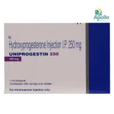 Uniprogestin 250mg Injection 1ml, Pack of 1 Injection