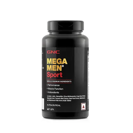 GNC Mega Men Sport with 43 Premium Ingredients, 60 Tablets| 43 Premium Ingredients | Boosts Muscle Performance | Antioxidant Rich | Supports Prostate Health | Protects Heart & Vision | Formulated In USA