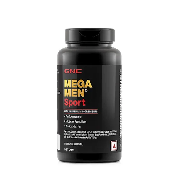GNC Mega Men Sport with 43 Premium Ingredients, 60 Tablets, Pack of 1
