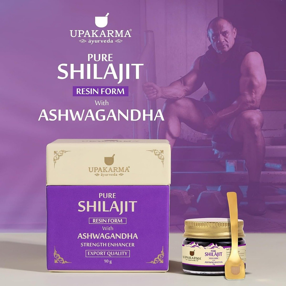 Upakarma Ayurveda Pure Shilajit Resin Form with Ashwagandha, 10 gm, Pack of 1 Upakarma Ayurveda Pure Shilajit Resin Form with Ashwagandha, 10 gm, Pack of 1