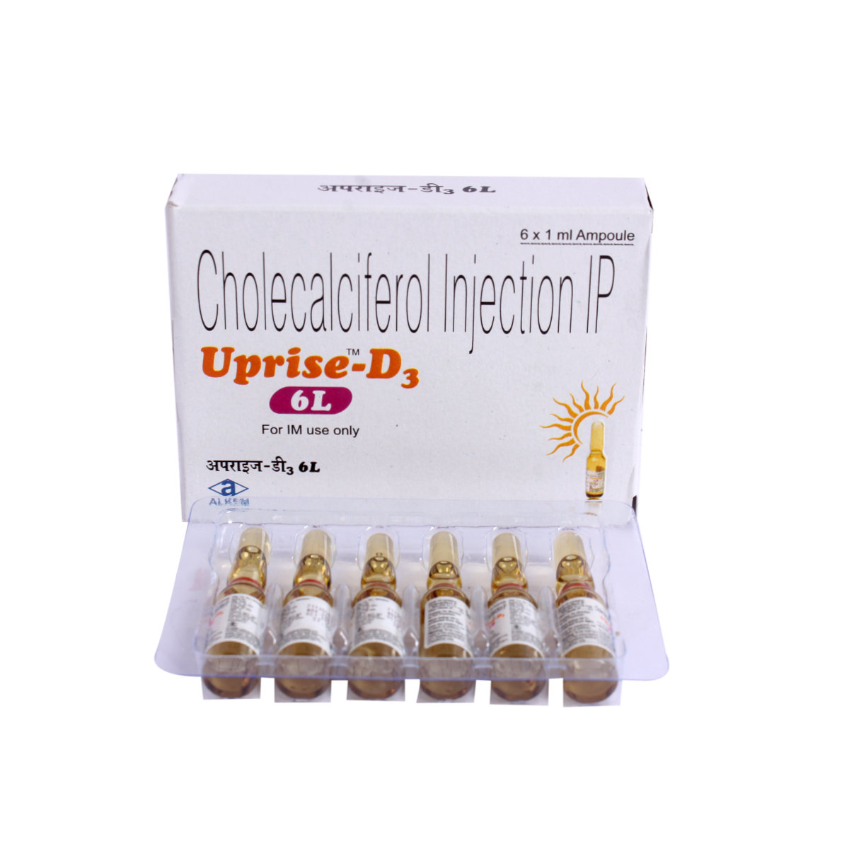 Uprise D3 Injection 6*1ml, Pack of 6 Uprise D3 Injection 6*1ml, Pack of 6