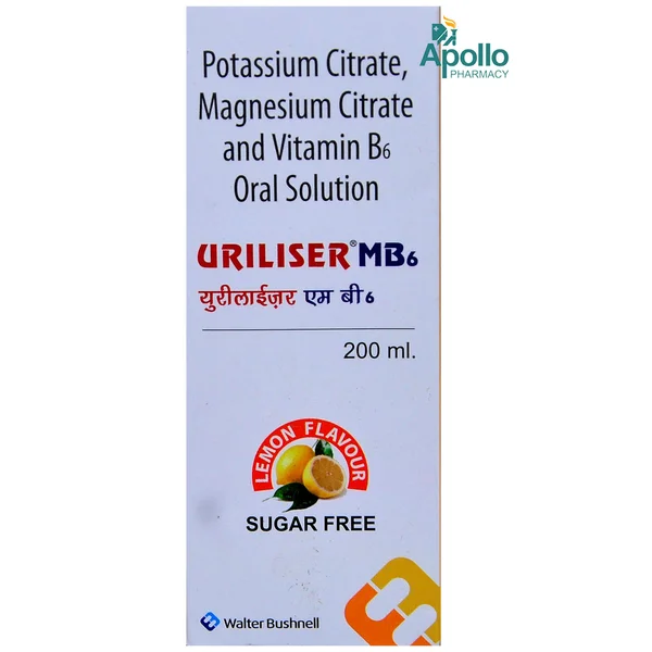Uriliser MB6 Sugar Free Lemon Flavour Solution 200 ml