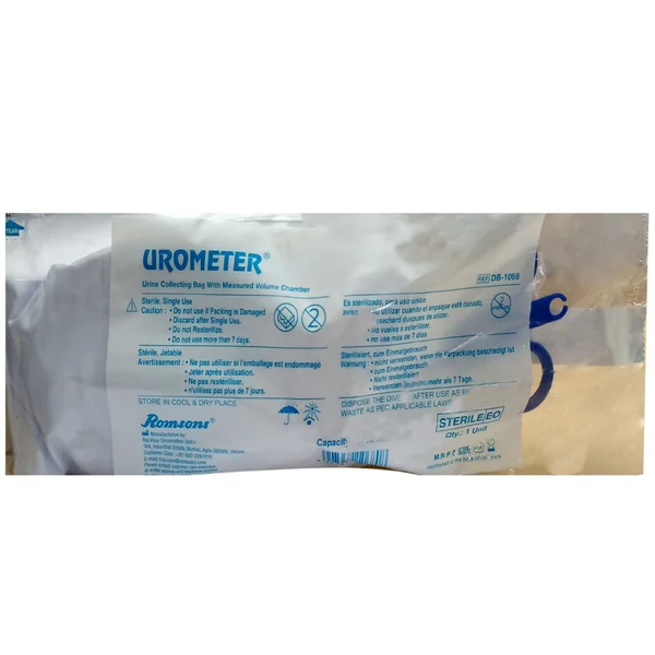 Romsons Urometer Adult DB-1068 Bag, 1 Count