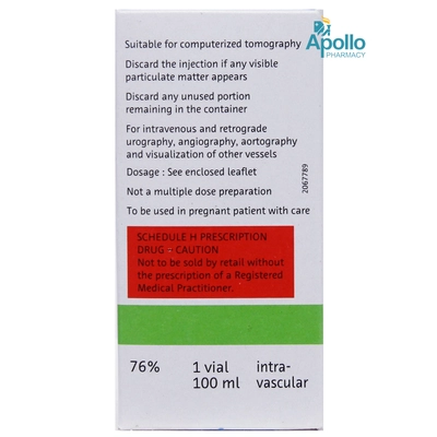 Urografin 76% Infusion 100 ml, Pack of 1 Injection