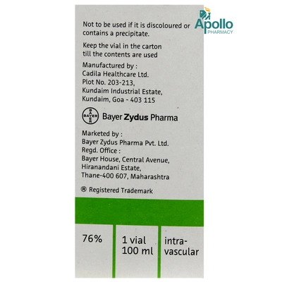 Urografin 76% Infusion 100 ml, Pack of 1 Injection