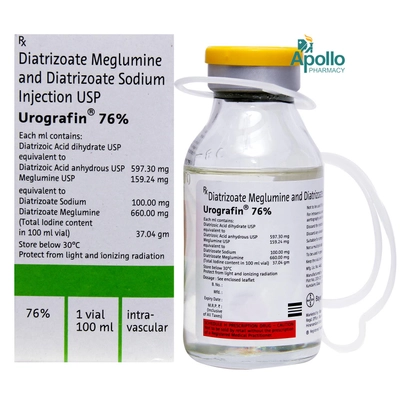 Urografin 76% Infusion 100 ml, Pack of 1 Injection