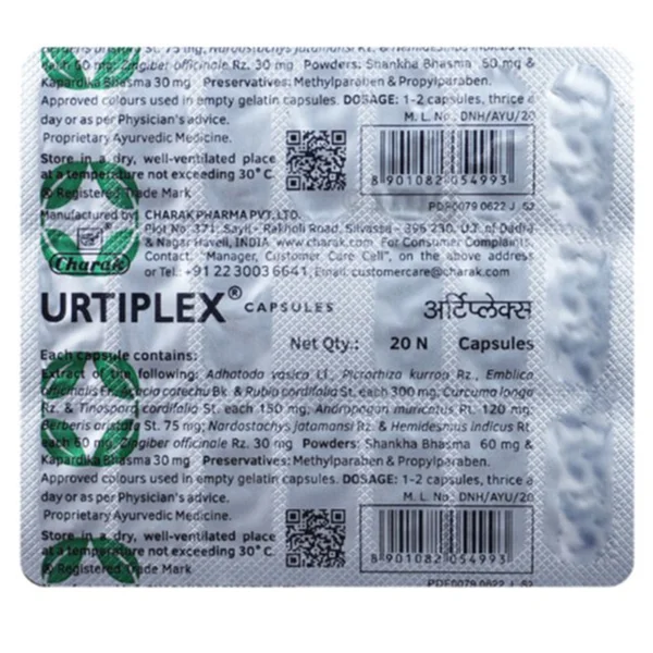 Urtiplex, 20 Tablets