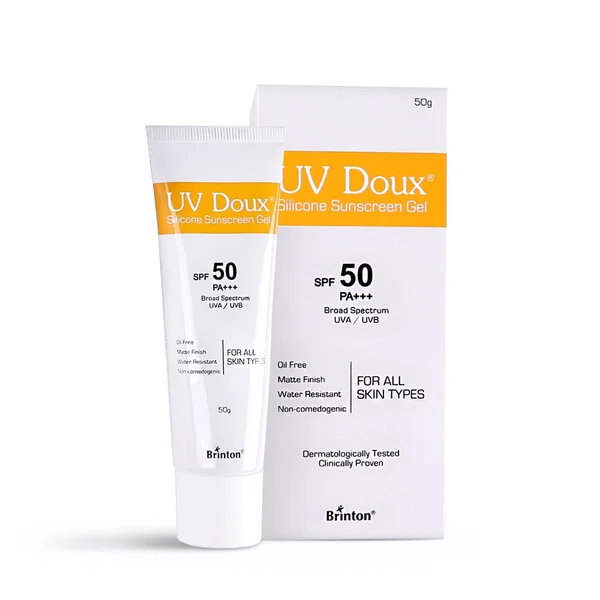 Brinton UV Doux Face & Body Sunscreen Gel with SPF 50 PA+++, 60 gm