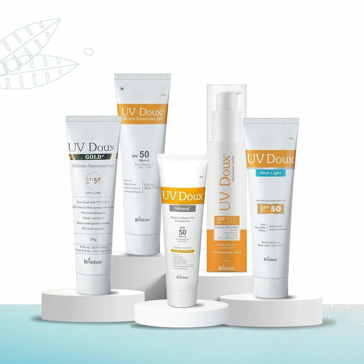 Brinton UV Doux Mineral SPF 50 PA+++ Sunscreen Gel 50 gm, Pack of 1 Brinton UV Doux Mineral SPF 50 PA+++ Sunscreen Gel 50 gm, Pack of 1