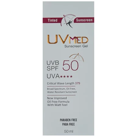 UVmed SPF 50 Sunscreen Gel, 50 ml